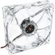 Akyga 12cm (120mm) MOLEX 4 LED ventilátor, fehér - AW-12A-WH