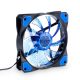 Akyga 12cm (120mm) MOLEX / 3pin 15 LED ventilátor, kék - AW-12C-BL