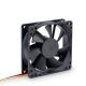 Akyga 8cm (80mm) rendszerhűtő ventilátor 3pin, fekete - AW-8B-BK