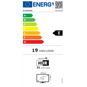   Dell Alienware AW2524HF 24.5" Gaming Monitor 2xDP, HDMI (1920x1080)