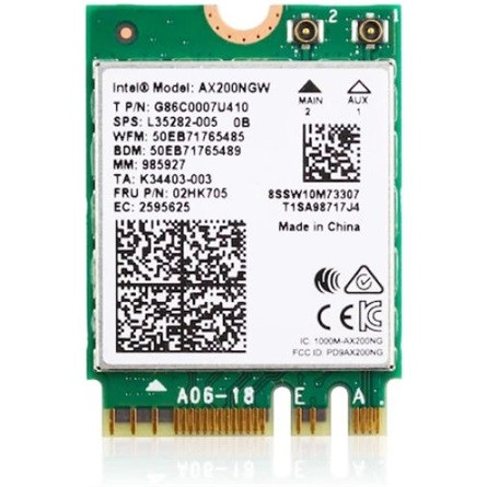 Intel Wi-Fi 6E AX210 2x2 Gig+ 2,4Gb/s M.2 2230 Dual-Band Wi-Fi Bluetooth hálózati adapter