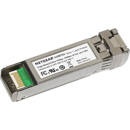 Netgear ProSafe 10Gb/s miniGBIC SFP+ LC Duplex Single-mode 9/125µm transceiver modul (M5300, M6100, M7100, M7300)