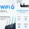 TP-LINK Wireless Router Dual Band AX3000 1xWAN(1000Mbps) + 4xLAN(1000Mbps) + 1xUSB, Archer AX55 PRO
