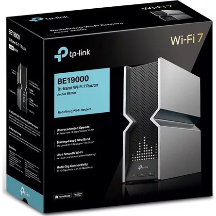TP-LINK Wireless Router Tri-Band BE19000 2xWAN/LAN(10Gbps) + 4xLAN(2.5Gbps) + 1xUSB 3.0, Archer BE800