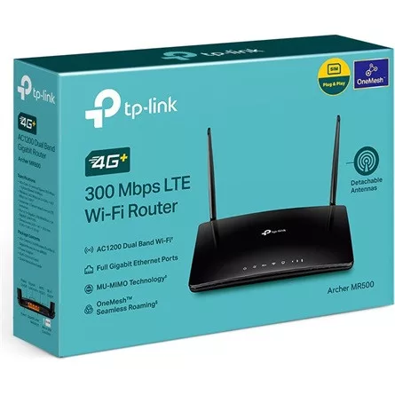 TP-LINK 3G/4G Modem + Wireless Router Dual Band AC1200 1xWAN/LAN(1000Mbps) + 3xLAN(1000Mbps), Archer MR500