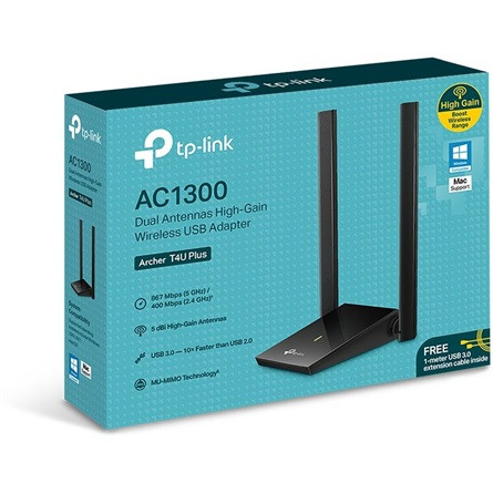 TP-LINK Wireless Adapter USB Dual Band AC1300, Archer T4U Plus
