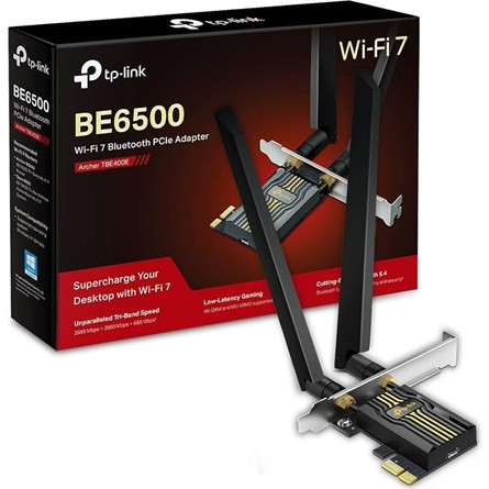 TP-LINK Wireless és Bluetooth 5.4 Adapter PCI-Express Dual Band BE6500, ARCHER TBE400E