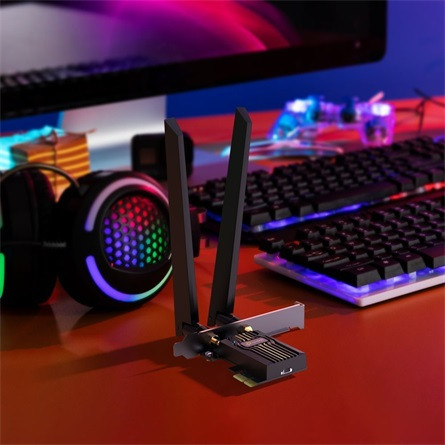 TP-LINK Wireless és Bluetooth 5.4 Adapter PCI-Express Dual Band BE6500, ARCHER TBE400E