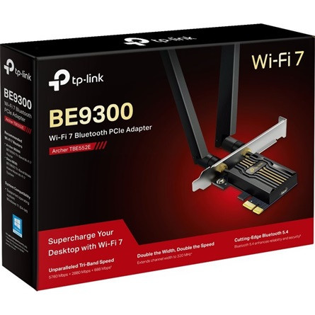 TP-LINK Wireless és Bluetooth 5.4 Adapter PCI-Express Dual Band BE9300, ARCHER TBE552E