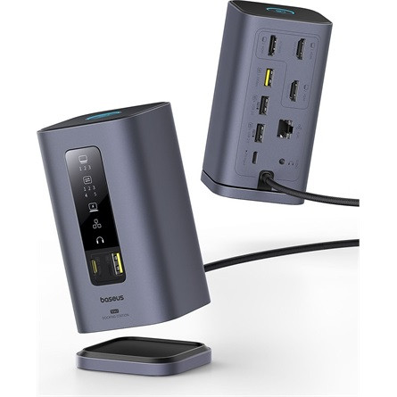 Baseus Spacemate 11-in-1 HUB és töltőállomás, szürke