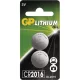 GP Batteries B15163 gomb (CR2016) Li elem 2db (blister)