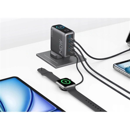 Anker Eufy B2697GZ1 140W univerzális hálózati töltő adapter szürke