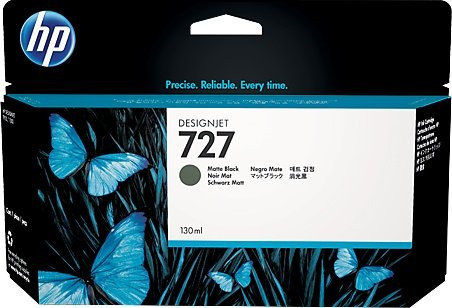 HP 727 matt fekete DesignJet tintapatron, 130 ml