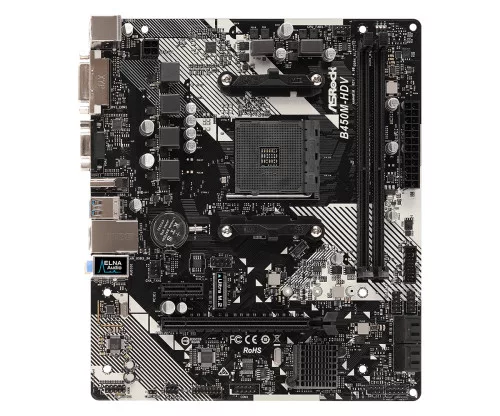 ASRock sAM4 B450M-HDV R4.0 alaplap