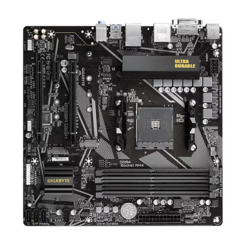 Gigabyte Alaplap - AMD B550M DS3H AM4 (B550, 4xDDR4 4000MHz, RAID, 6xSATA3, M.2, 6xUSB2.0, 6xUSB3.2)