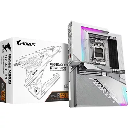 Gigabyte B650E AORUS STEALTH ICE desktop alaplap ATX