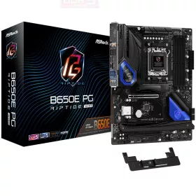   ASROCK MB Desktop B650E PG Riptide Wi Fi, AM5, 4x DDR5, 1x PCIe 5.0 x16, 1x PCIe 3.0 x16, 1x PCIe 4.0 x1, 1x Blazing M.2, 1x Hyper M.2, 1x M.2, 4x SATA3 6.0 Gb/s, 7.1 CH HD Audio, 1x HDMI, 2.5...
