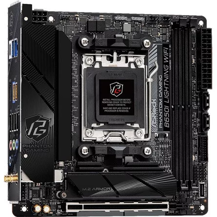 ASROCK Alaplap AM5 B650I LIGHTNING WIFI AMD B650, mITX