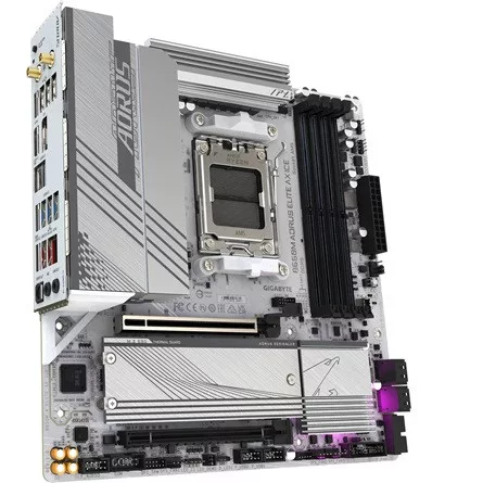 Gigabyte B650M AORUS ELITE AX ICE desktop alaplap microATX