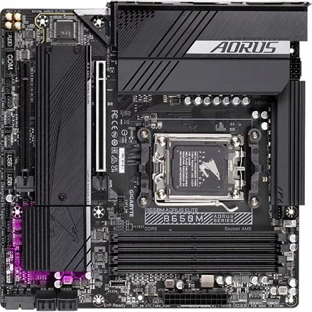 Gigabyte B650M AORUS ELITE desktop alaplap microATX