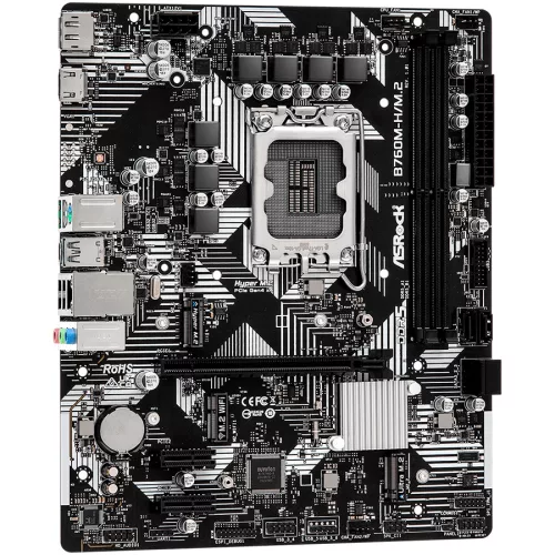 ASROCK Alaplap S1700 B760M-H/M.2 INTEL B760, mATX