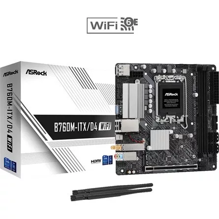 ASROCK Alaplap S1700 B760M-ITX/D4 WIFI INTEL B760, mITX