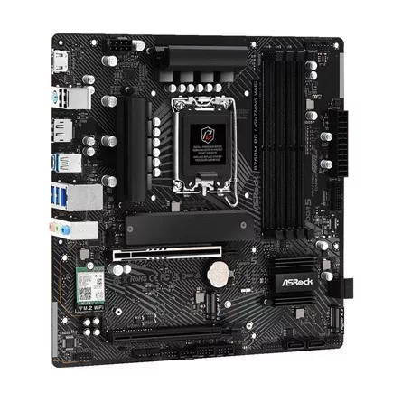 ASROCK Alaplap S1700 B760M PG LIGHTNING WIFI INTEL B760, mATX