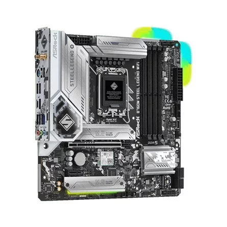 ASROCK Alaplap S1700 B760M STEEL LEGEND WIFI INTEL B760, mATX