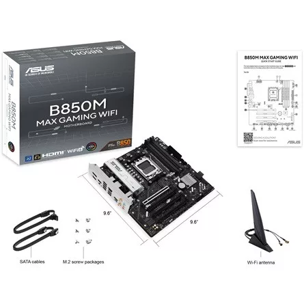Asus B850M MAX GAMING WIFI desktop alaplap microATX