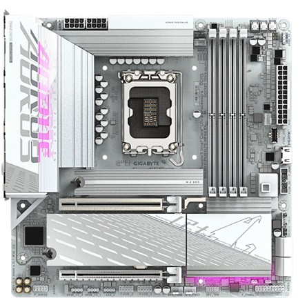 Gigabyte B860M AORUS ELITE WIFI6E ICE desktop alaplap microATX