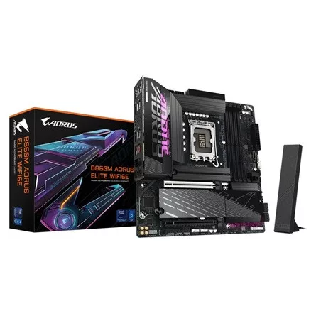 GIGABYTE Alaplap S1851 B860M AORUS ELITE WIFI6E INTEL B860, mATX