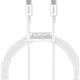 Baseus USB-C -> USB-C M/M adatkábel 1m fehér 100W