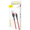 Baseus Cafule USB-A 2.0 -> Lightning M/M adatkábel 1m piros-fekete