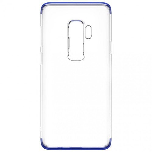 Baseus Armor szilikon hátlap, Galaxy S9+,Átlátszó/Kék