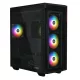 ADATA XPG Ház E-ATX Battlecruiser II, 4x120mm RGB ventilátor, Tápegység nélkül, üvegfalú, fekete