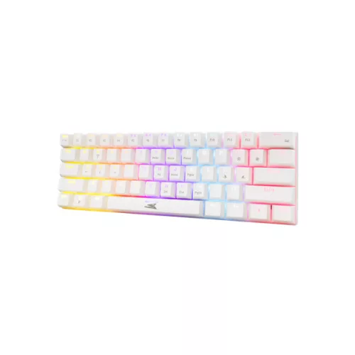 Baracuda DOLPHIN-W/R-US, BGK-03211W/R-US  fehér mechanikus gamer billentyűzet piros kapcsolóval, angol