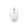 BARACUDA BGM-112W CRAB-W vezetékes gamer egér, 3600dpi, fehér