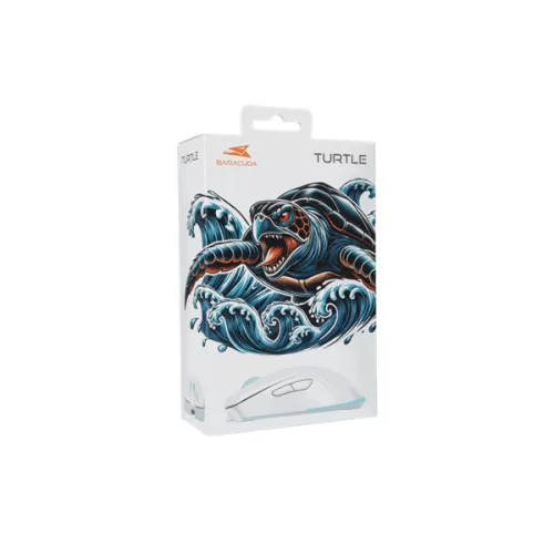 BARACUDA BGM-122W TURTLE-W vezetékes gamer egér, 3200dpi 6D, fehér