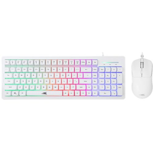 Baracuda BILL Baracuda BGC-011W ORCA - Billentyűzet, egér gamer csomag - Fehér - US