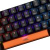 Baracuda BILL Baracuda BGK-03111B/R-US DOLPHIN-B - Mechanikus gamer billentyűzet piros kapcsolóval - Fekete - US