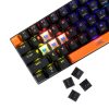 Baracuda BILL Baracuda BGK-03121B/BL-US DOLPHIN-B - Mechanikus gamer billentyűzet kék kapcsolóval - Fekete - US
