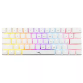   Baracuda BILL Baracuda BGK-03211W/R-US DOLPHIN-W - Mechanikus gamer billentyűzet piros kapcsolóval - Fehér - US