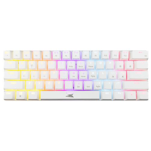 Baracuda BILL Baracuda BGK-03211W/R-US DOLPHIN-W - Mechanikus gamer billentyűzet piros kapcsolóval - Fehér - US