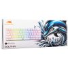 Baracuda BILL Baracuda BGK-03211W/R-US DOLPHIN-W - Mechanikus gamer billentyűzet piros kapcsolóval - Fehér - US