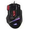 BARACUDA W029907 MANTA-B, BGM-041B gamer egér,8D, fekete, 12800 dpi