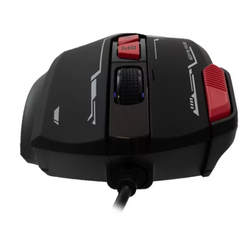 BARACUDA W029907 MANTA-B, BGM-041B gamer egér,8D, fekete, 12800 dpi