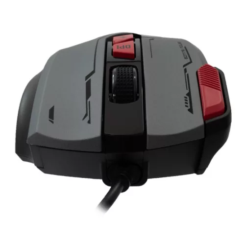 BARACUDA W029908 MANTA-G, BGM-047G gamer egér,8D, szürke, 12800 dpi