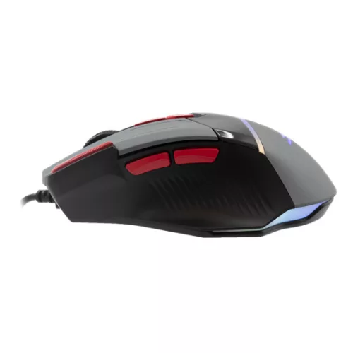 BARACUDA W029908 MANTA-G, BGM-047G gamer egér,8D, szürke, 12800 dpi