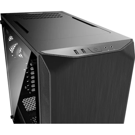 BE QUIET! Ház Midi ATX Pure Base 500 Tápegység nélkül, Fekete Üvegfalú