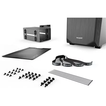 BE QUIET! Ház Midi ATX Pure Base 500 Tápegység nélkül, Fekete Üvegfalú